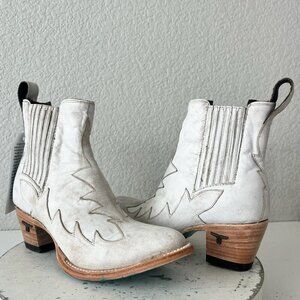 Lane CHELSEA Womens Cowboy Bootie 6.5 Western Ceramic Crackle Short Cowgirl Boot
